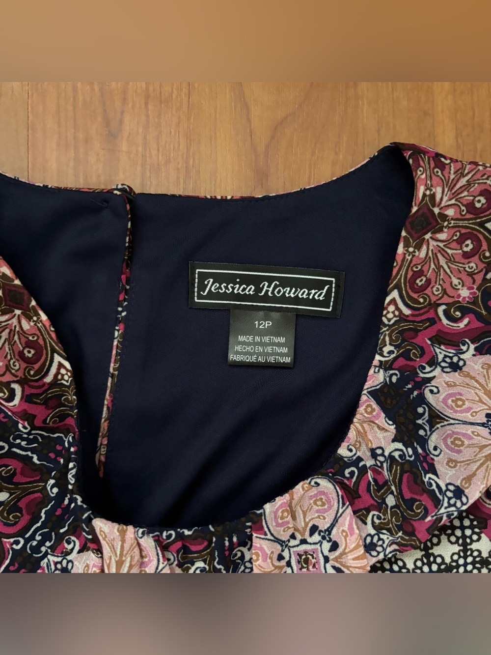 Women’s NWT Jessica Howard multicoloured floral dress size 12 PETITE - Picture 5 of 5
